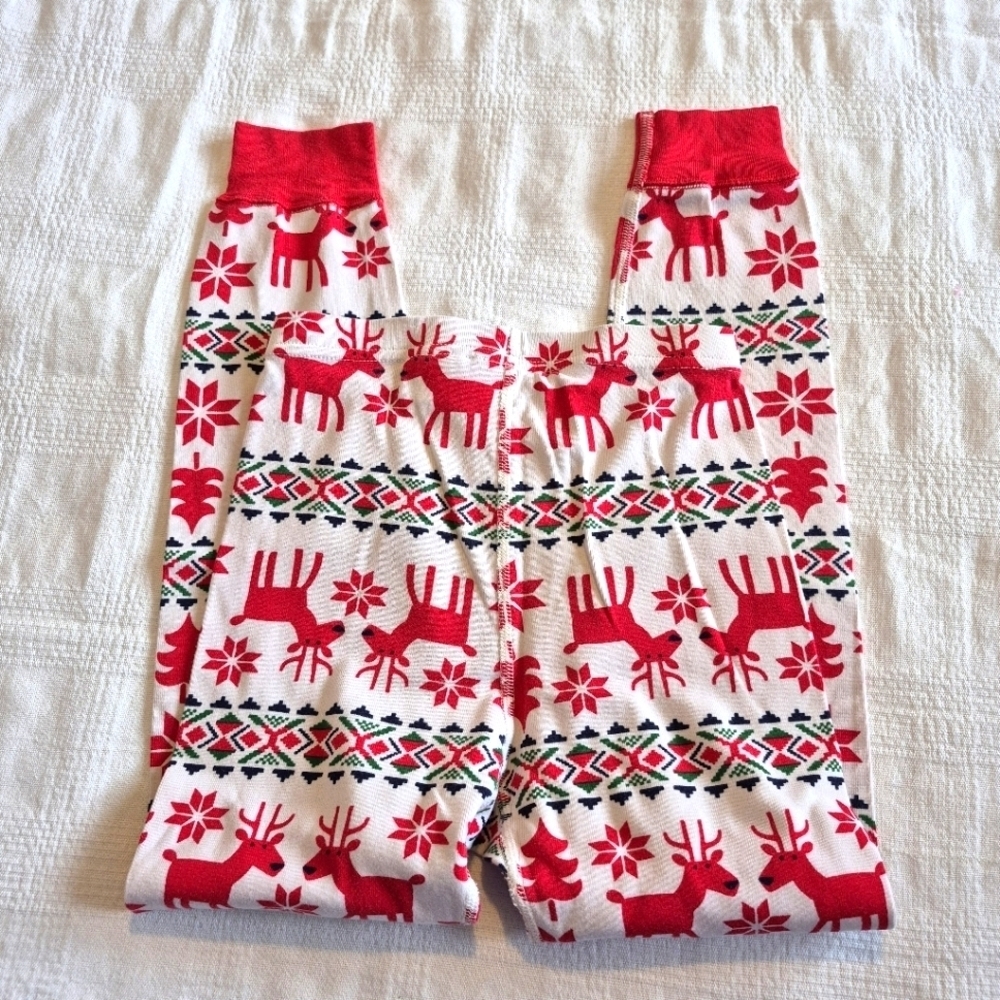 Hanna Andersson girls or boys size 8 or 130 pajama bottoms Deer Deer design VGUC